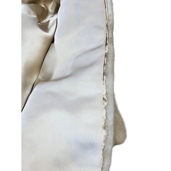 Vintage Mink Stole Cape Autumn Haze Beige Blonde Wrap Old Hollywood Shawl Evenin - Picture 13 of 15